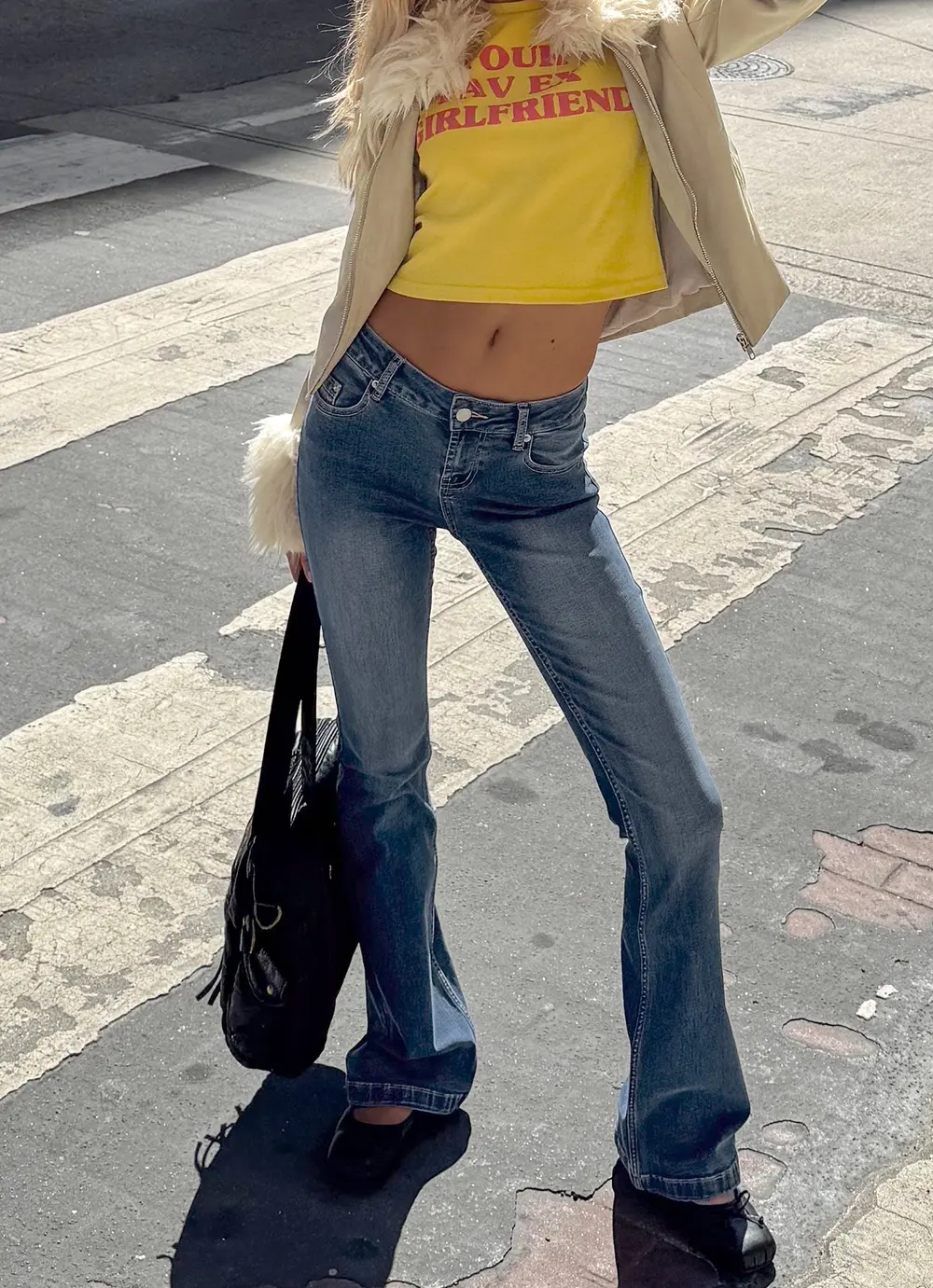 Bethany Low Rise Bootleg Jeans Mid Wash