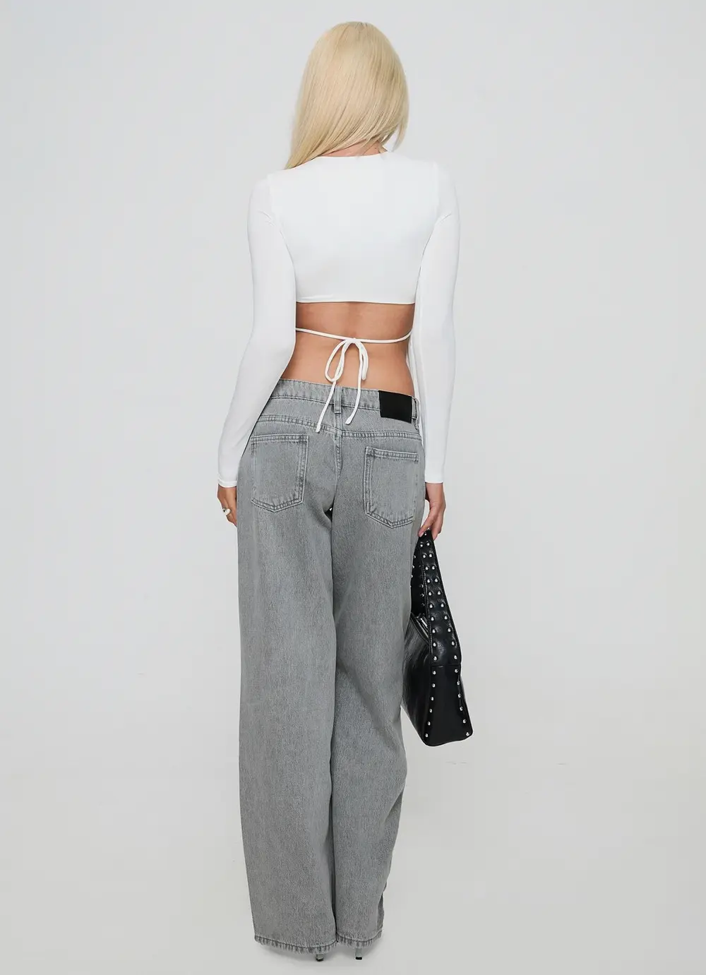 Ellanor Low Rise Straight Leg Jeans Washed Grey Petite