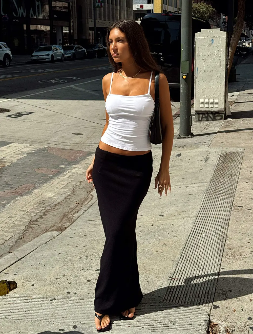 Jodie Maxi Skirt Black