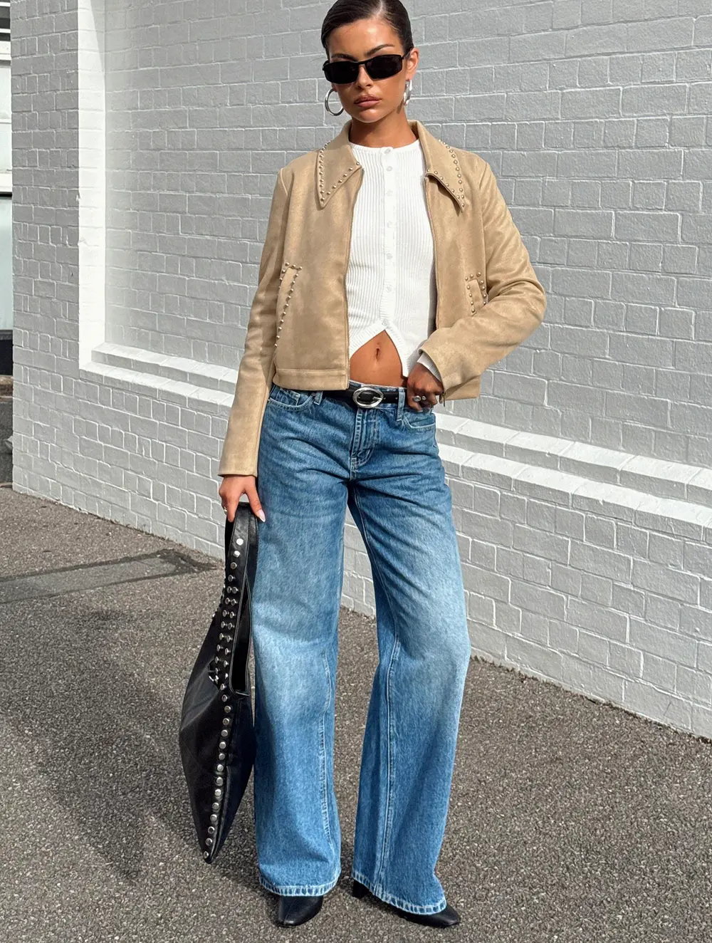 Hurleigh Faux Suede Jacket Brown