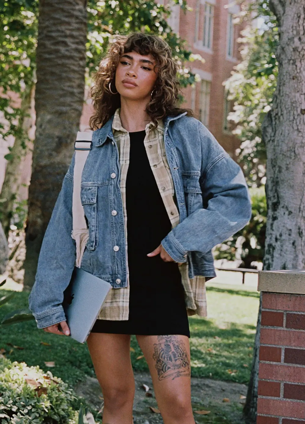 Kier Oversized Jacket Denim Mid Wash