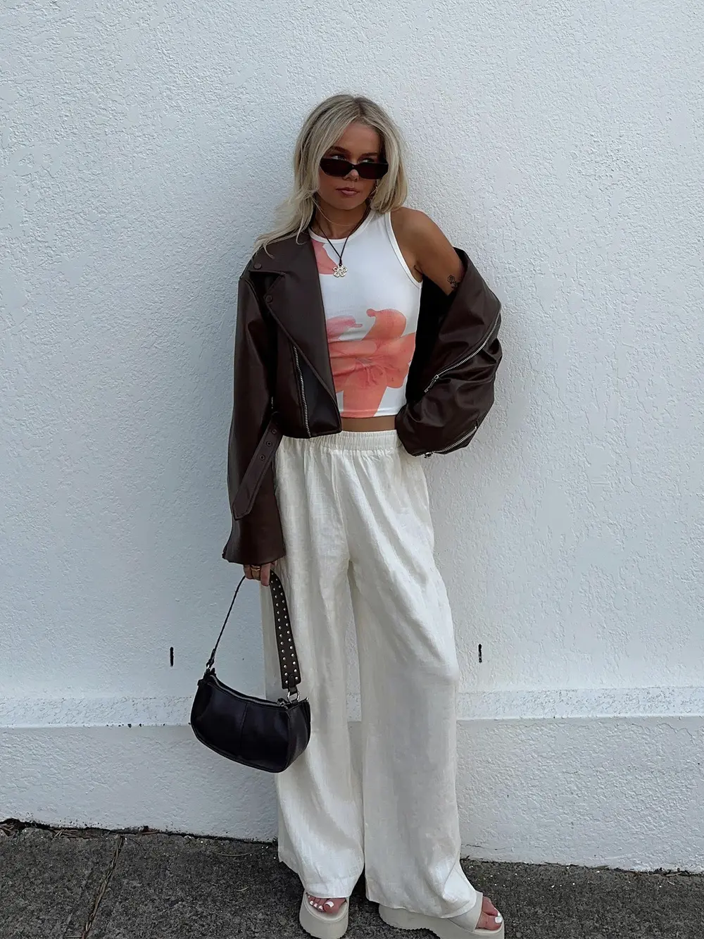 Louis Linen Blend Pants Off White