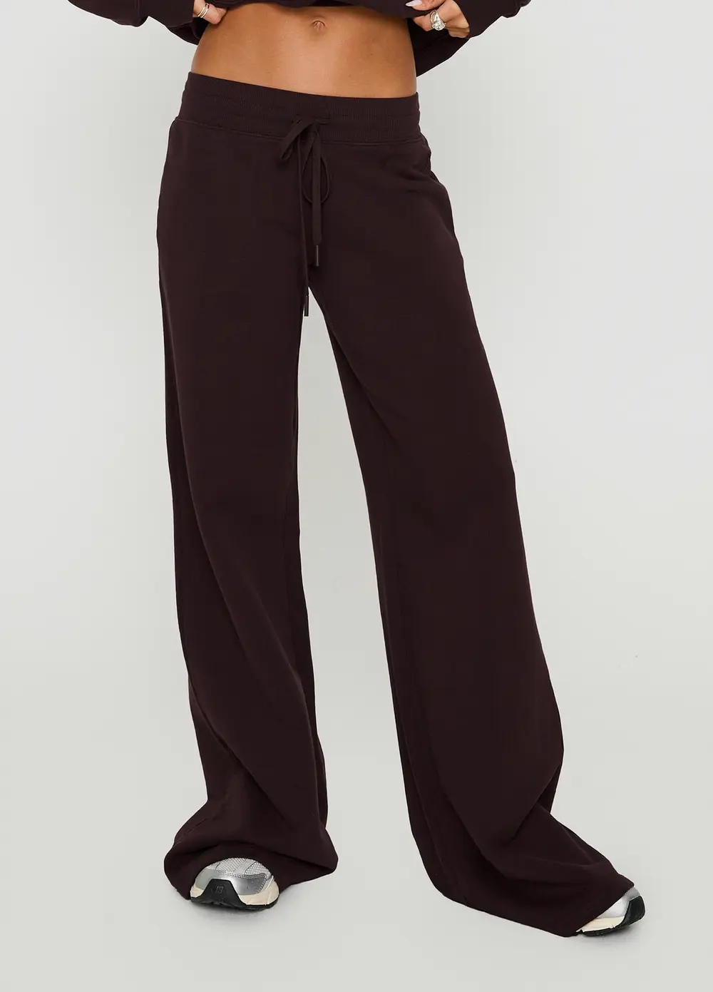 Dodie Wide Leg Pants Washed Brown