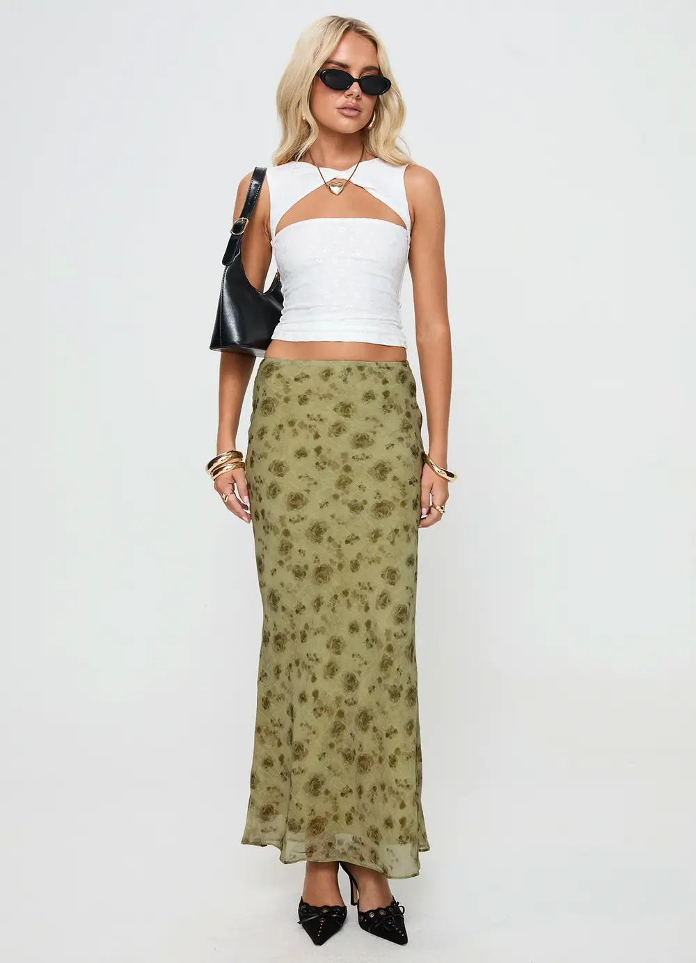 Piazia Maxi Skirt Green