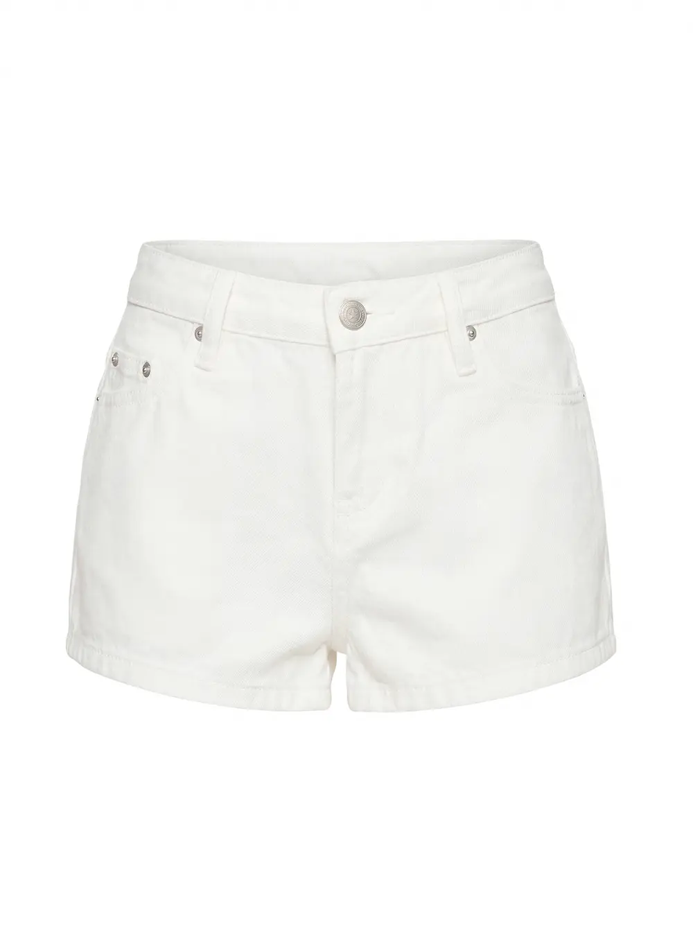 Dreamful Low Rise Mini Denim Shorts White