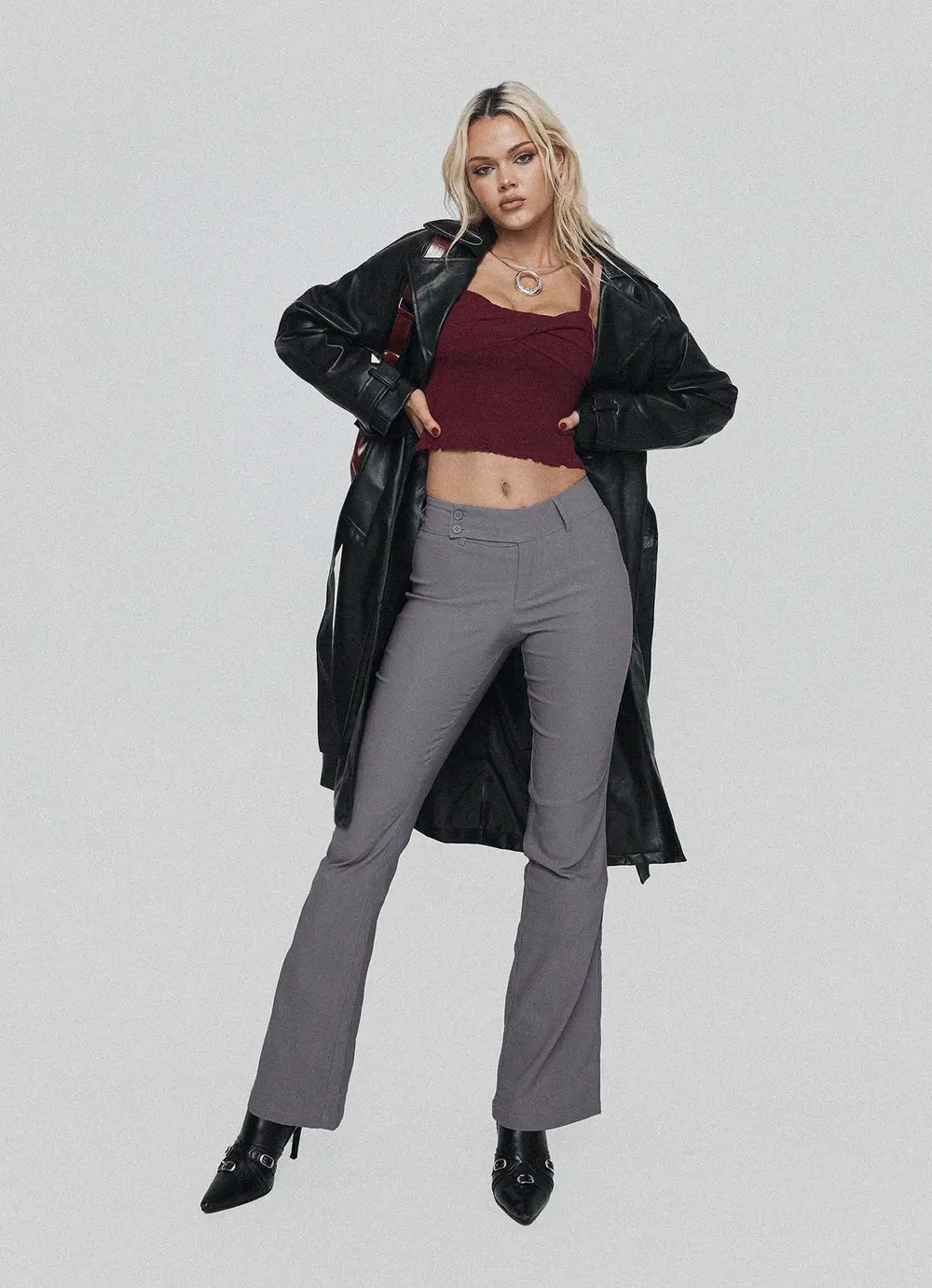 Kinkirk Flared Pants Grey