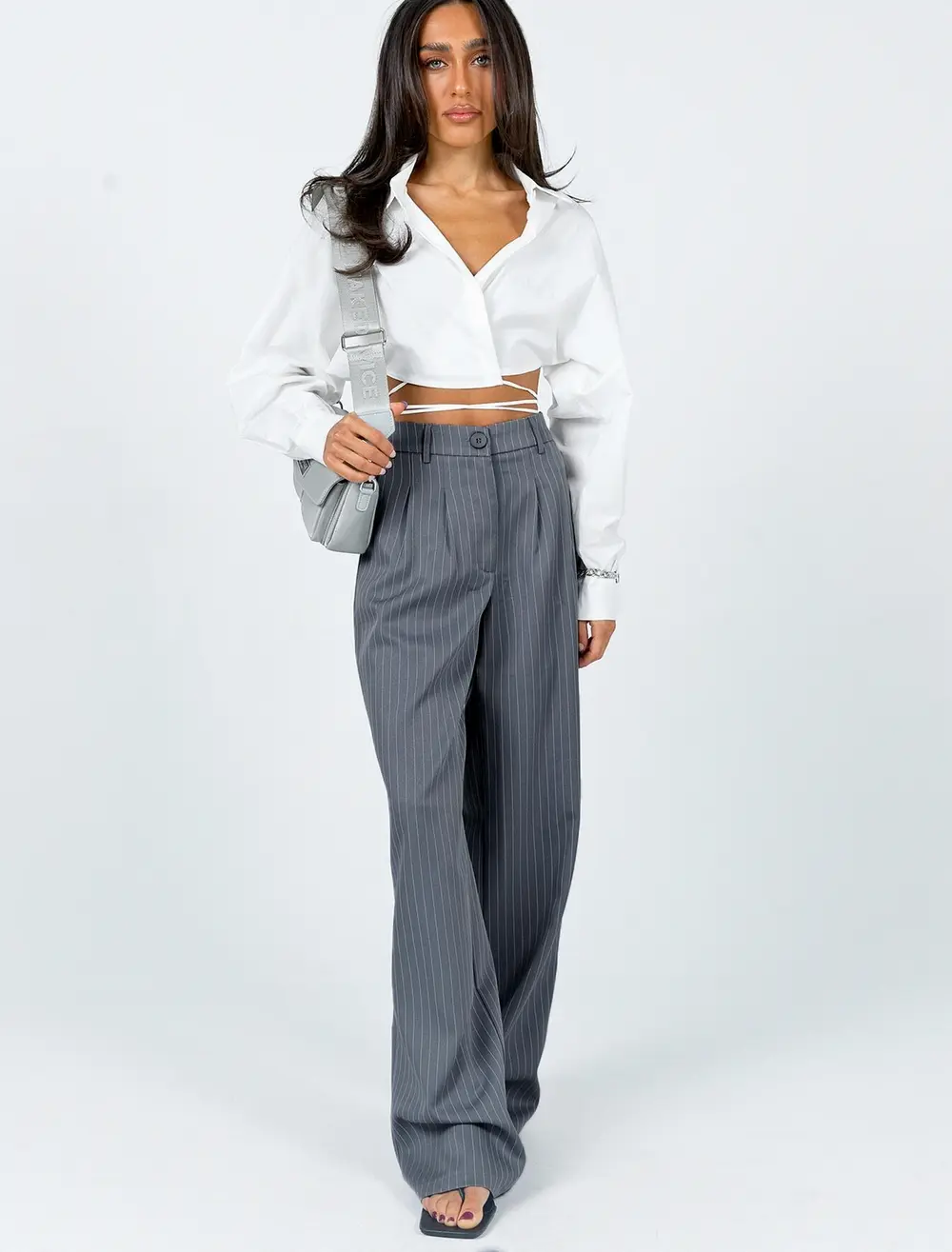 Archer Pants Pinstripe Grey