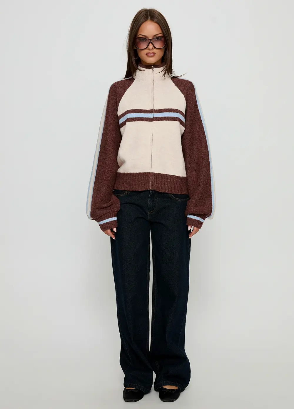 Korinne Low Rise Baggy Jeans Indigo