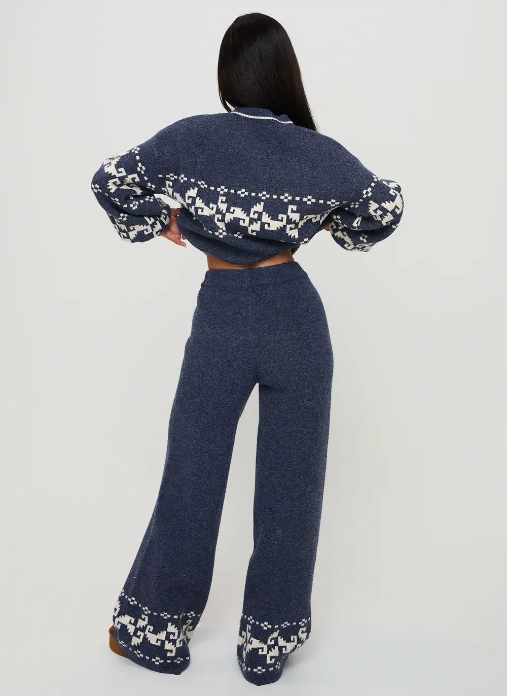 Alpine Knit Pants Navy / Cream