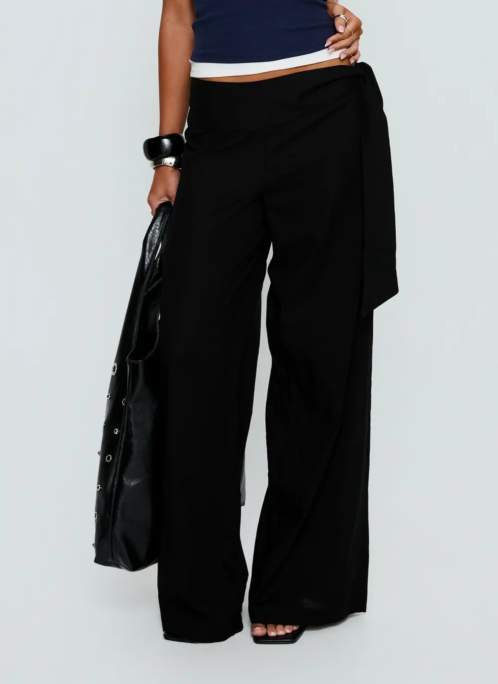 Wave Dancer Tie Pant Black