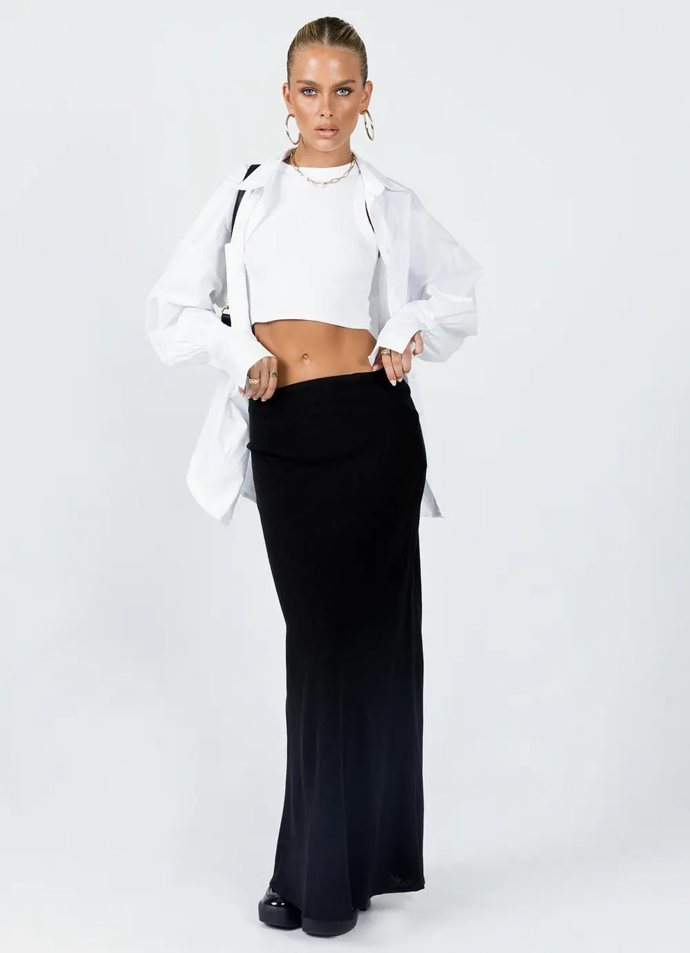 Jodie Maxi Skirt Black