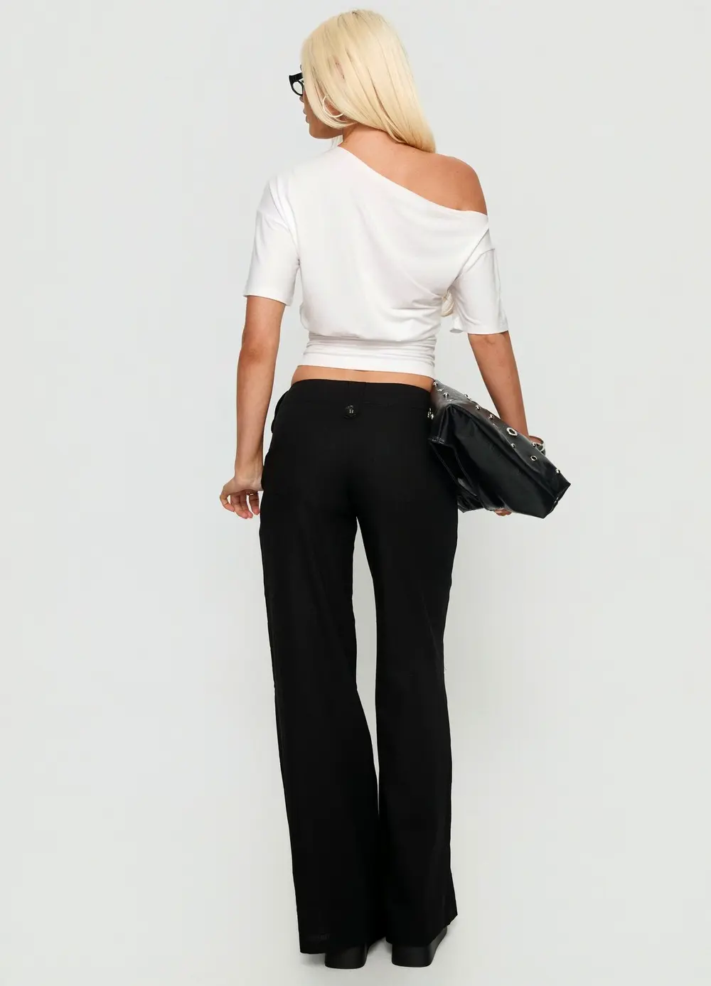 Pedra Wide Leg Pant Black