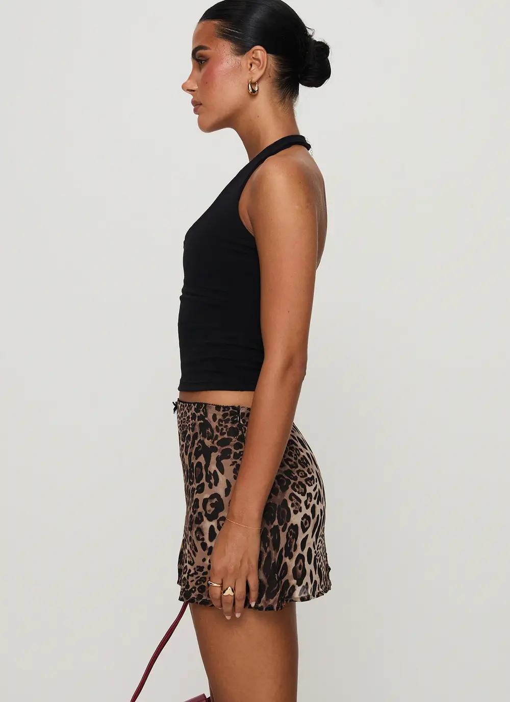 Tejano Mini Skirt Leopard
