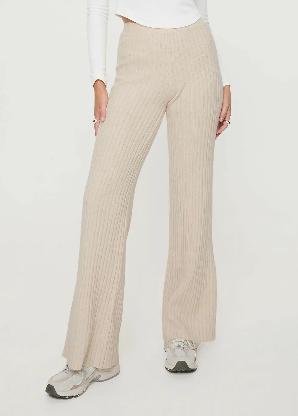 Montana Knit Pants Cream