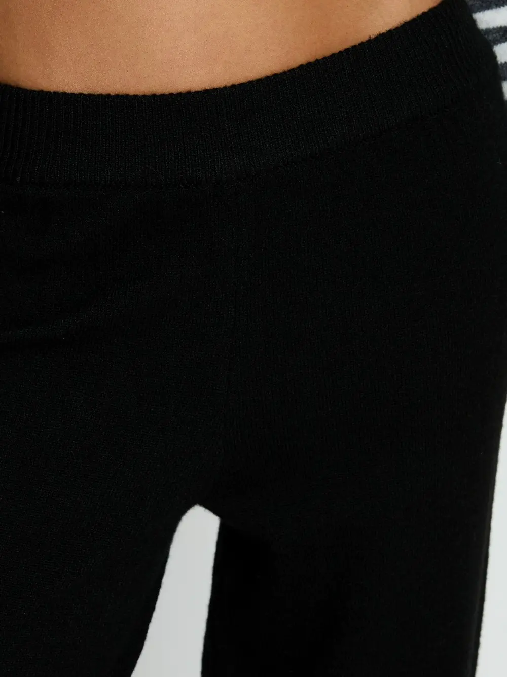 Bekki Wide Leg Knit Pant Black