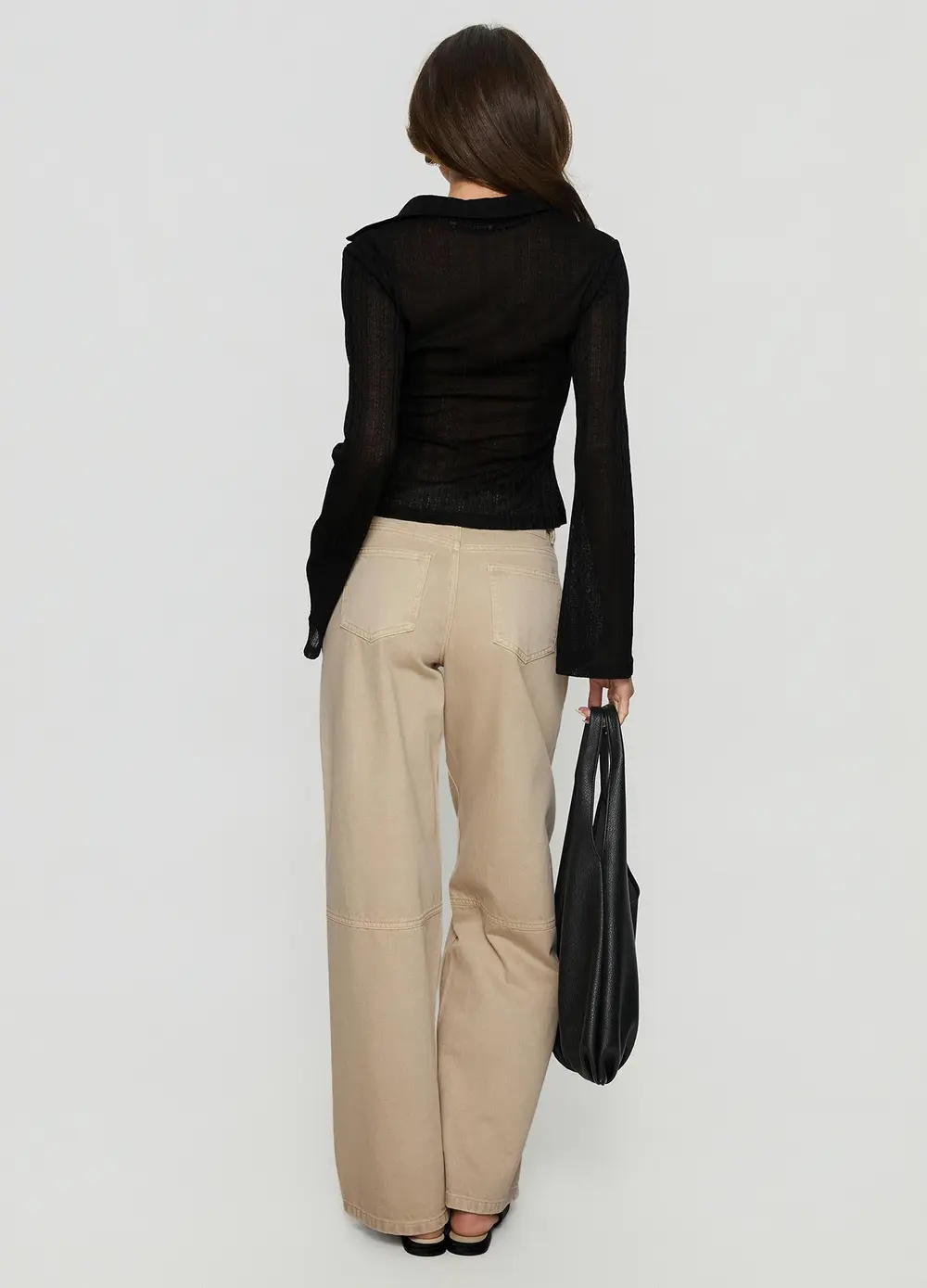 Lando Low Rise Straight Leg Jeans Tan