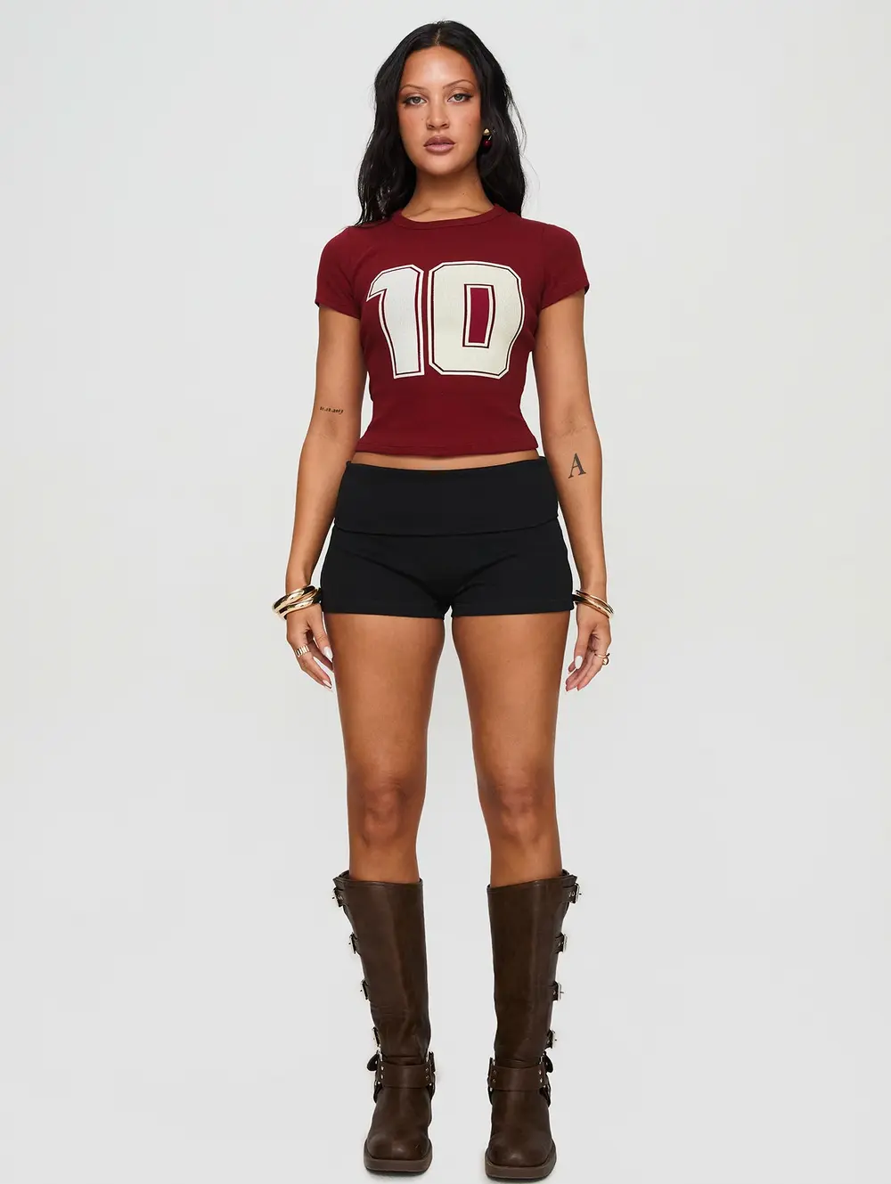 Baseline Low Rise Rib Shorts Black