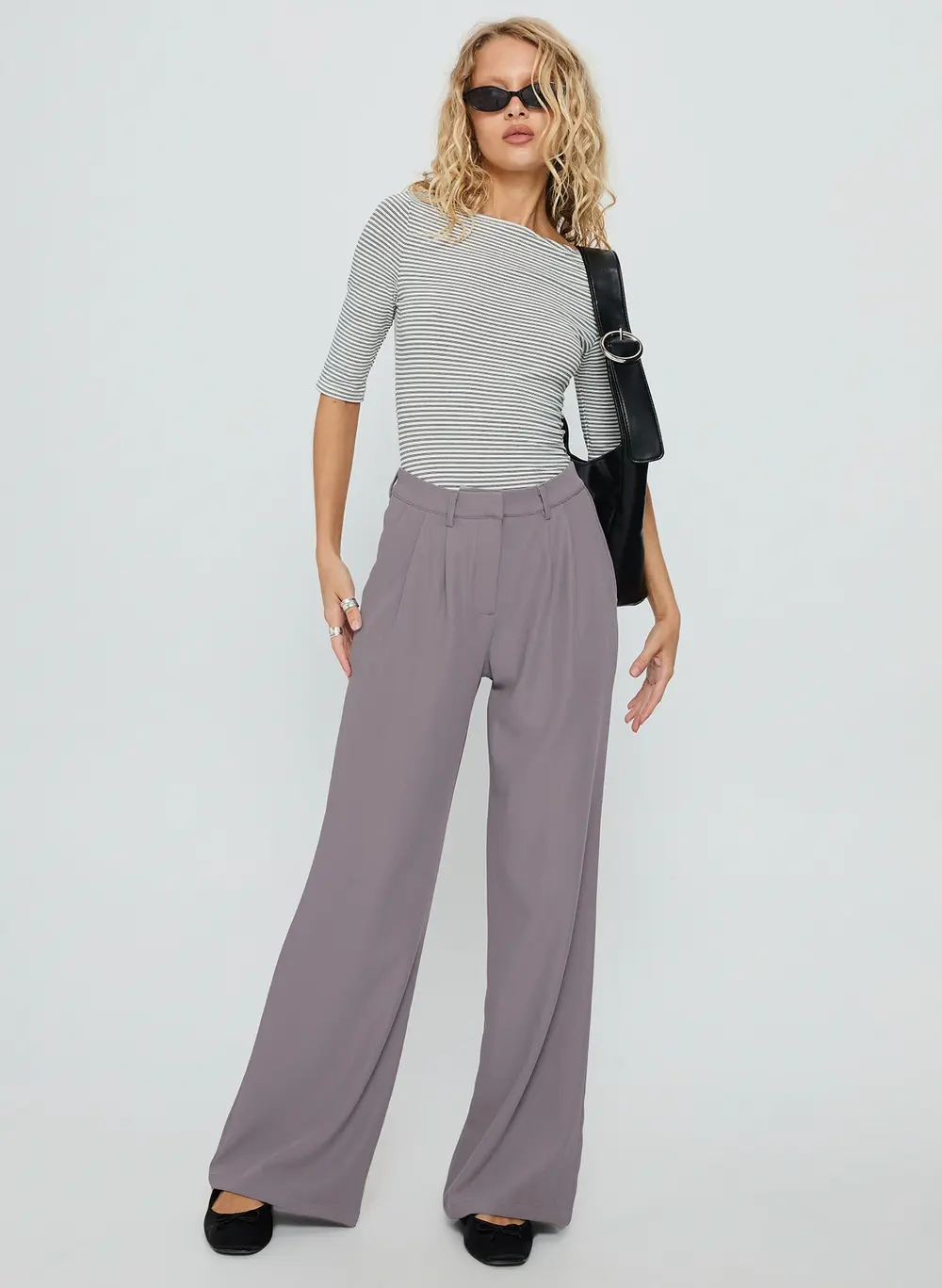 Ambient Wide Leg Pant Grey