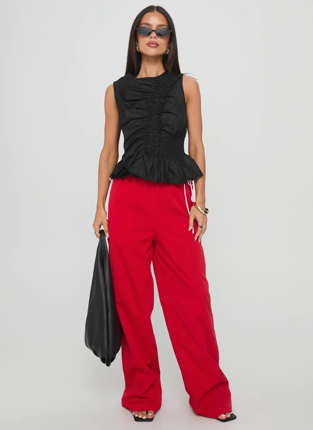 Sweet As Sugar Bow Pants Red / Pink