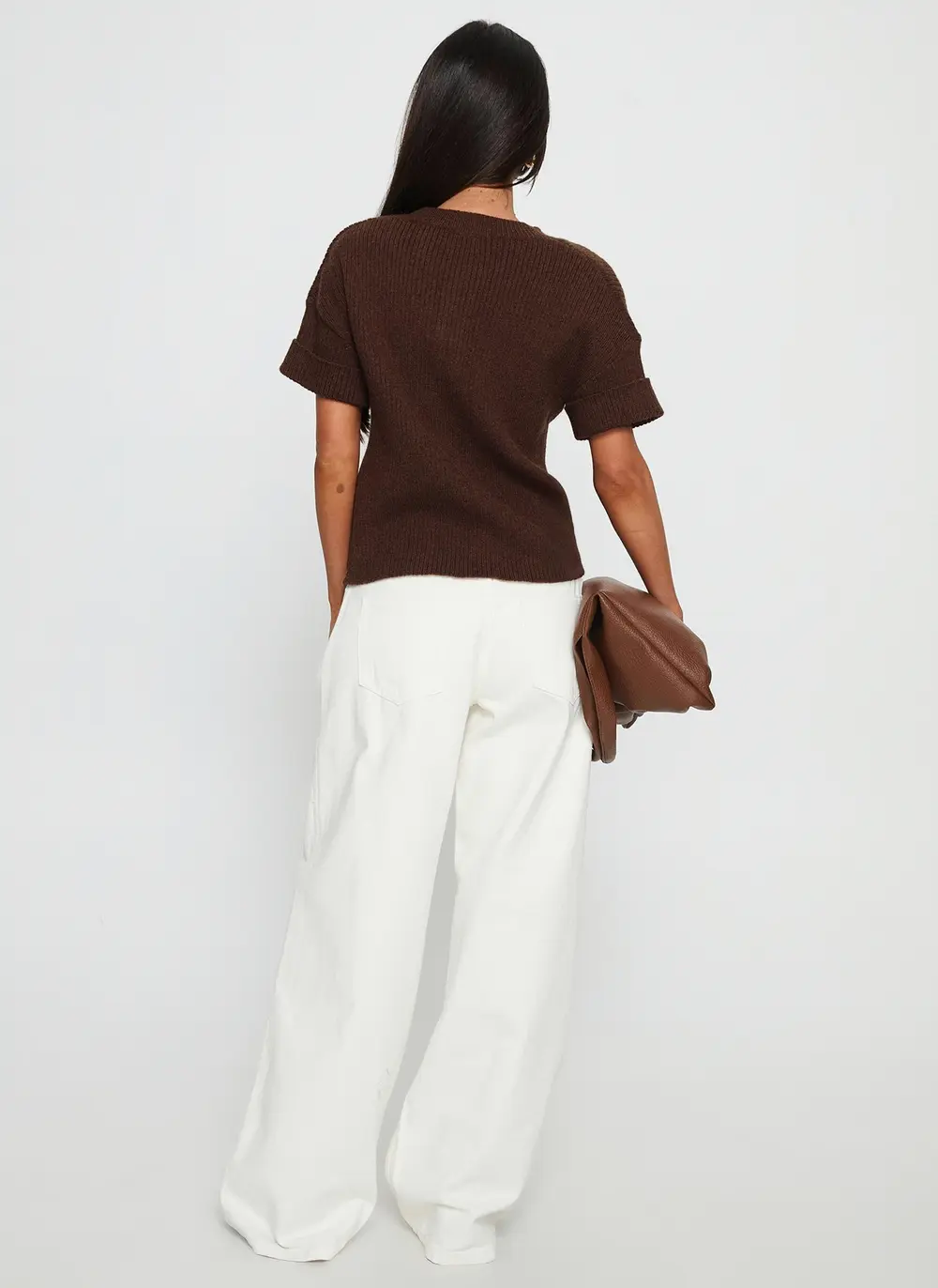 Ramos Low Rise Wide Leg Jeans White