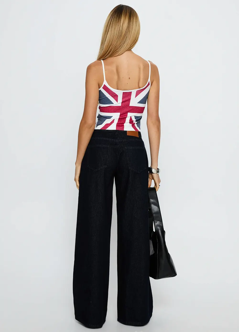 Ramos Low Rise Wide Leg Jeans Raw Indigo Blue