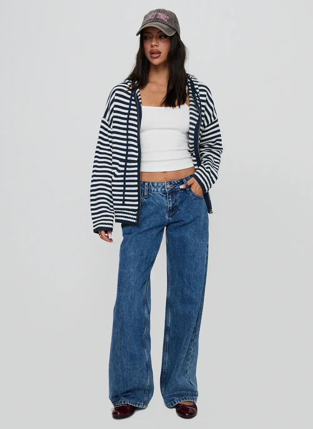 Brienna Zip Jacket Navy