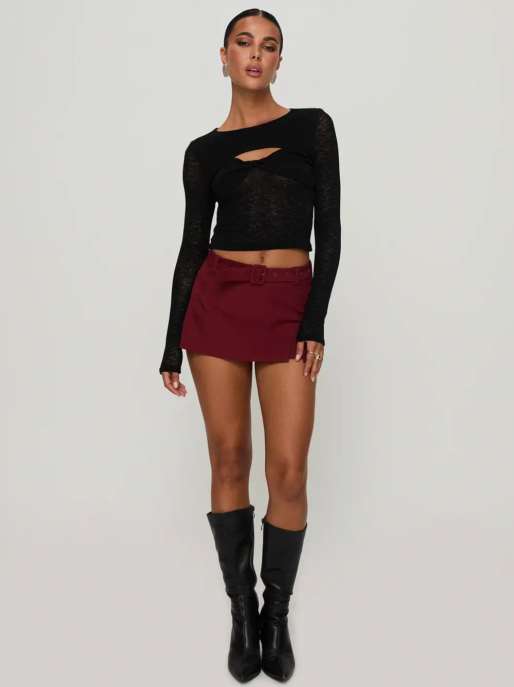 Volley Mini Skort Cherry Red