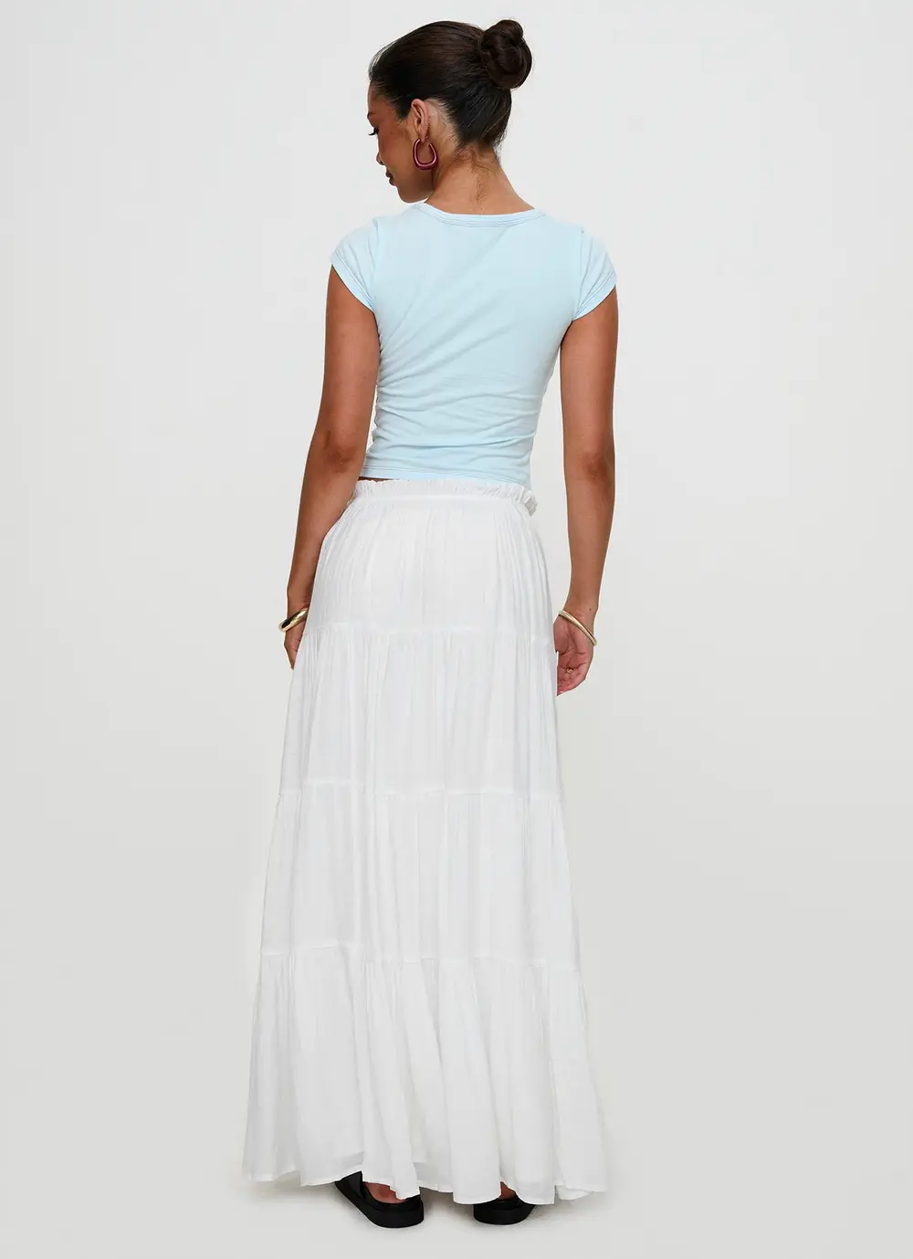Mya Maxi Skirt White