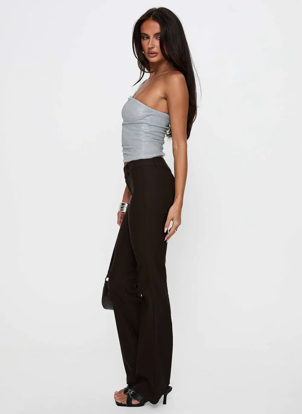 Kinkirk Flared Pants Chocolate Petite