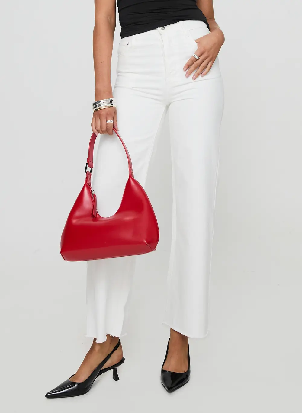 Fawcett High Rise Straight Leg Jeans White