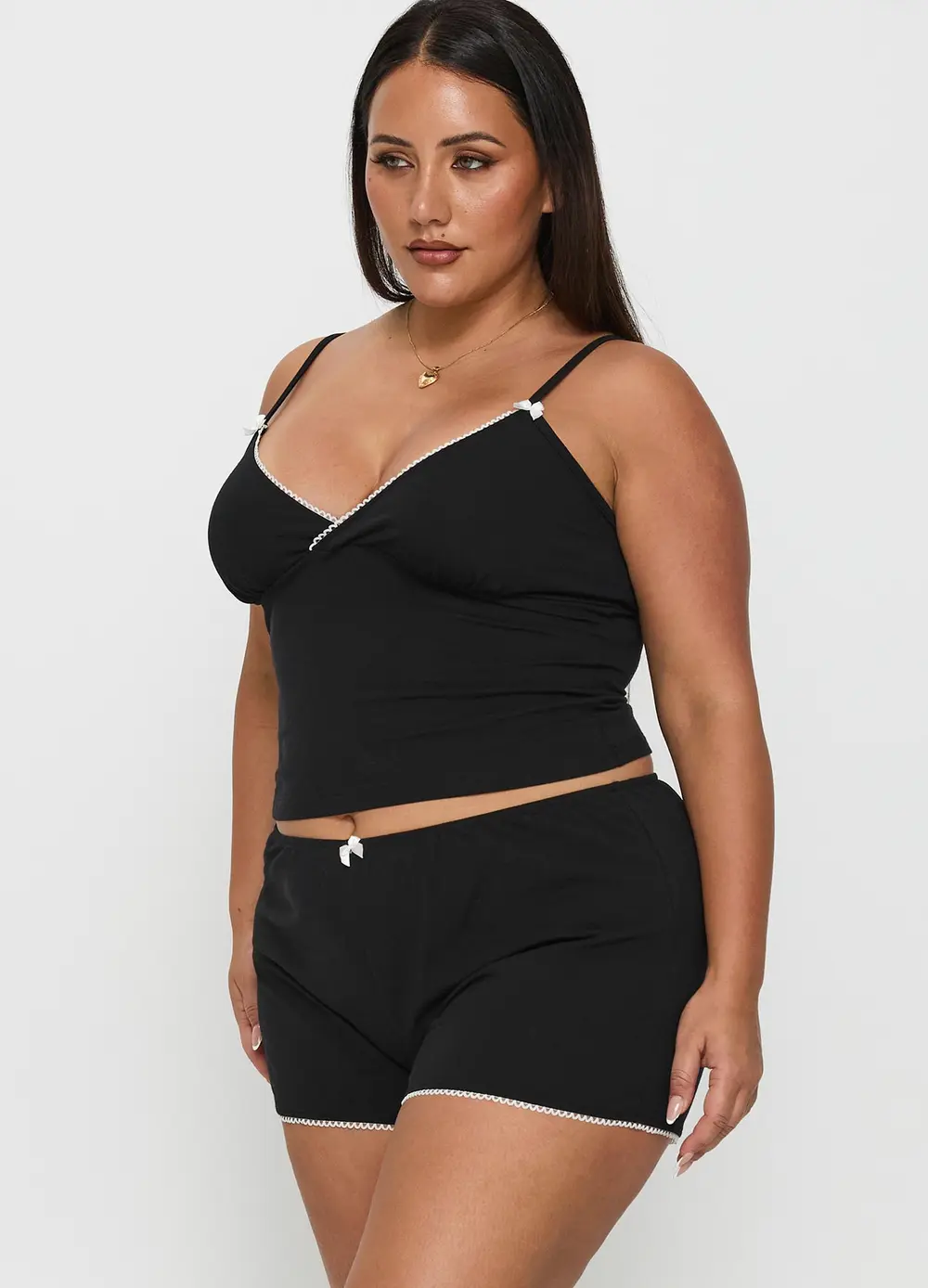 Slow Start Jersey Sleep Short Black Curve