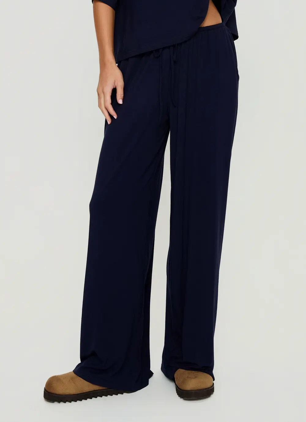 Cozy Hour Sleep Relaxed Pants Navy