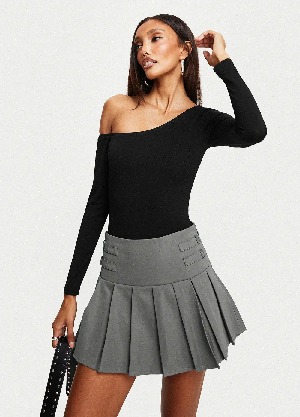 Cartwright Mini Skirt Charcoal