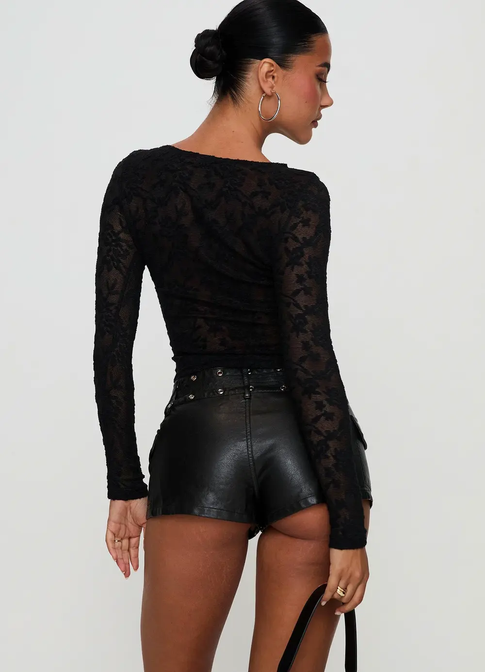 Born To Ride Shorts Washed Black