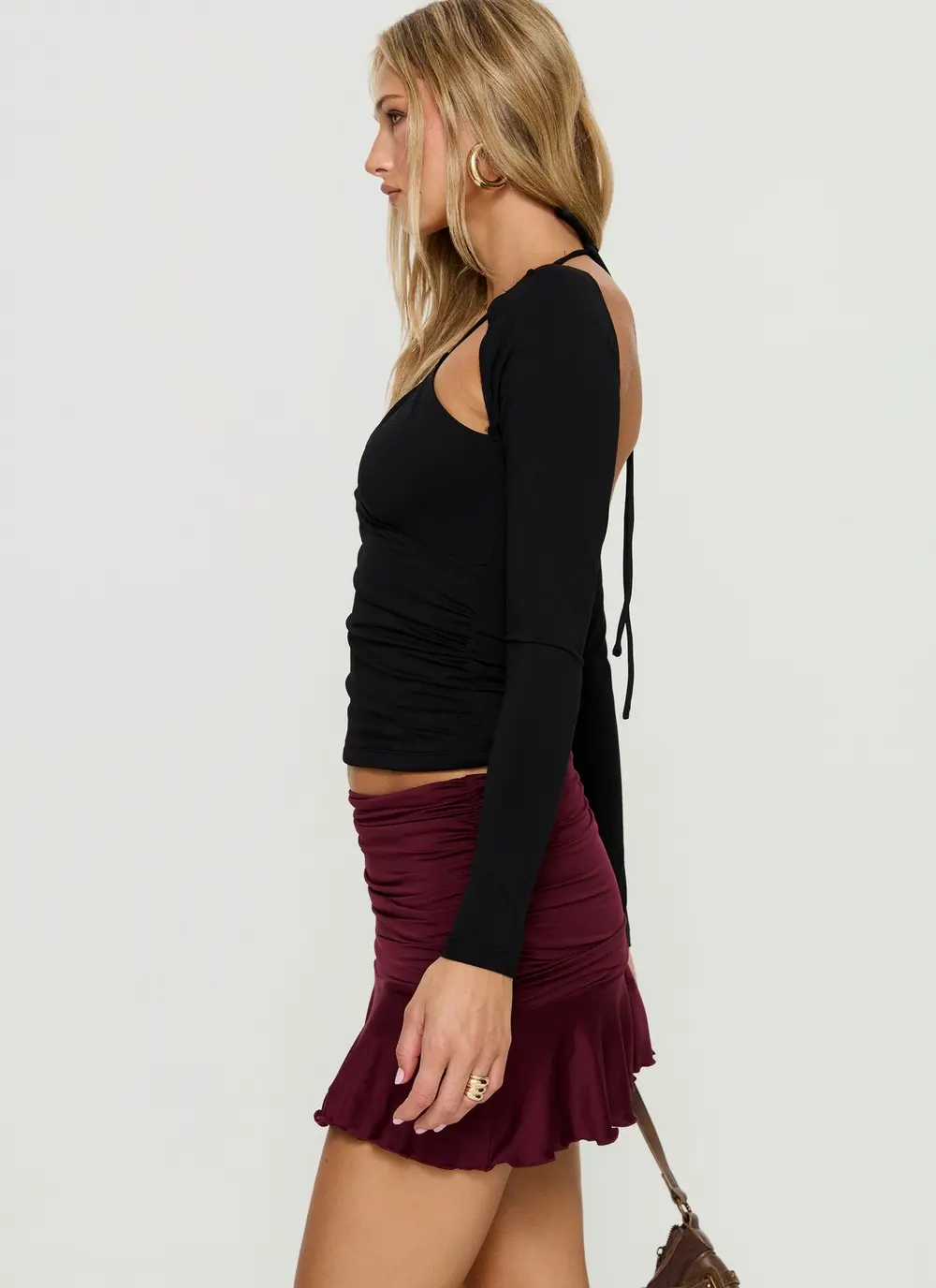 Celebrations Mini Skirt Wine