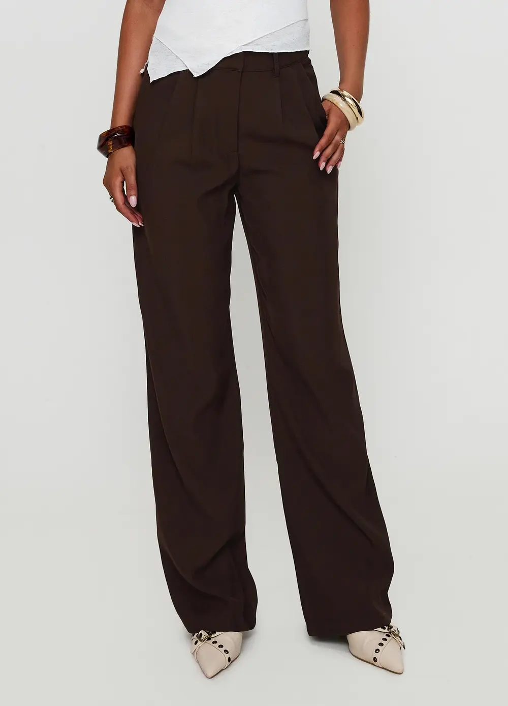 Ambient Wide Leg Pant Chocolate