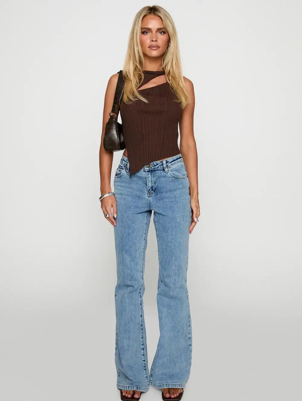 Magic Mirror Mid Rise Bootleg Jeans Ice Wash