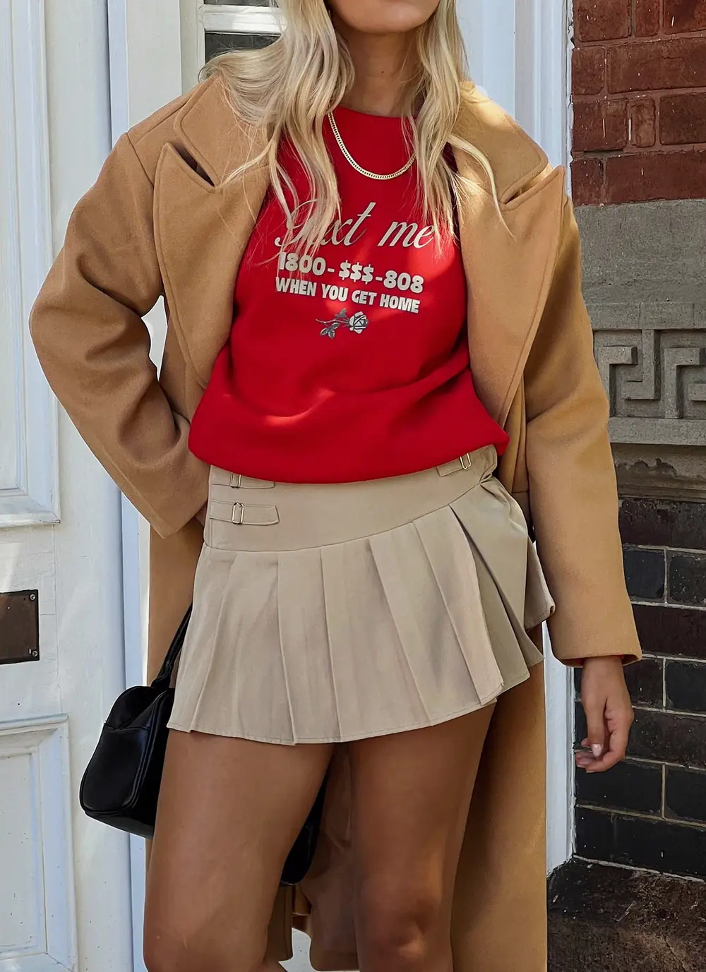 Cartwright Mini Skirt Beige