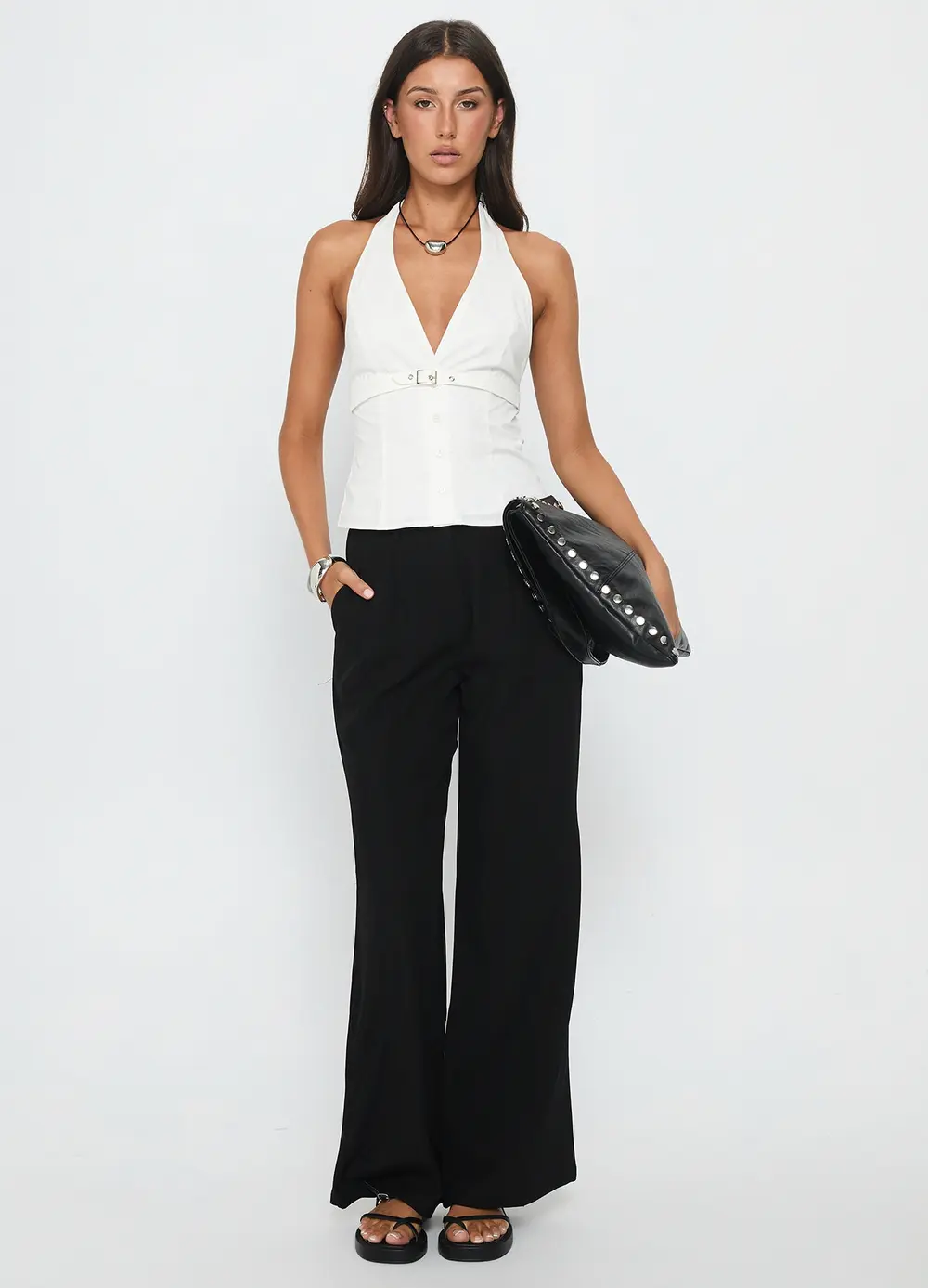 Ambient Wide Leg Pant Black