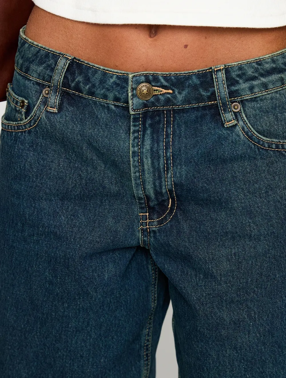 Cult Classic Longline Denim Shorts Vintage Wash