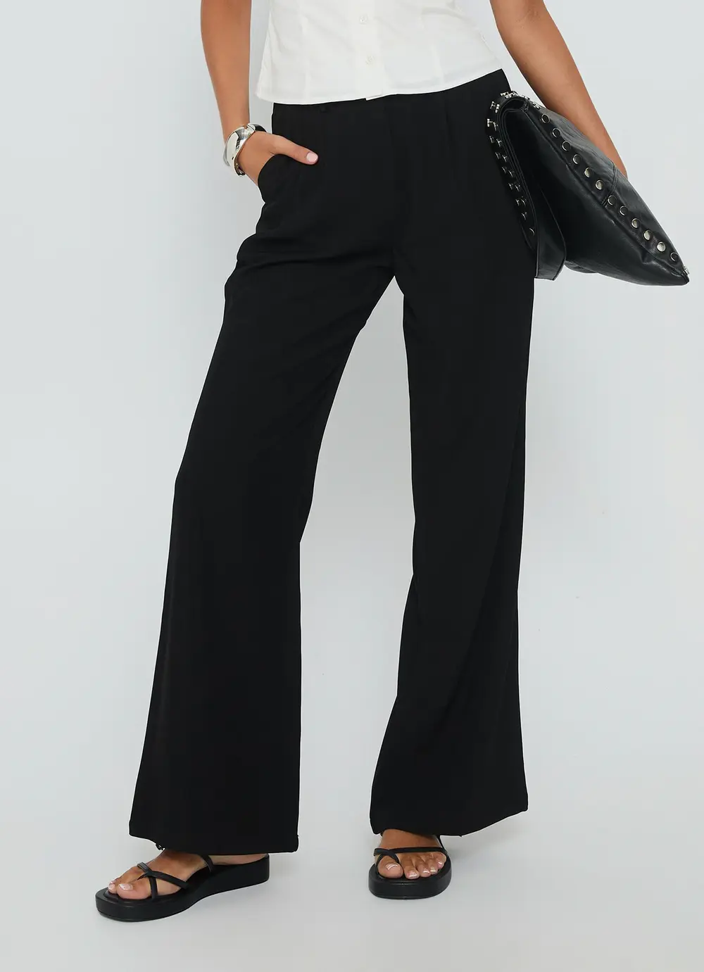 Ambient Wide Leg Pant Black