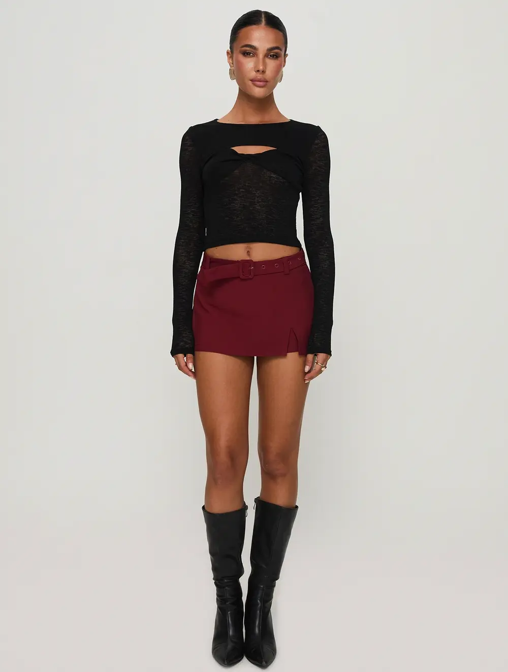 Volley Mini Skort Cherry Red