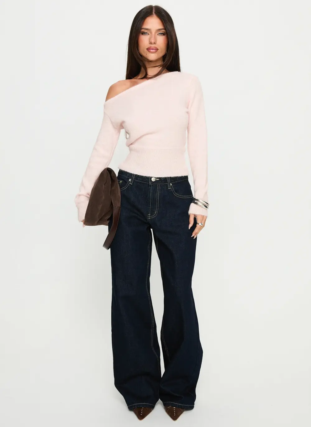 Serenitia Mid Rise Relaxed Jeans Dark Raw Wash