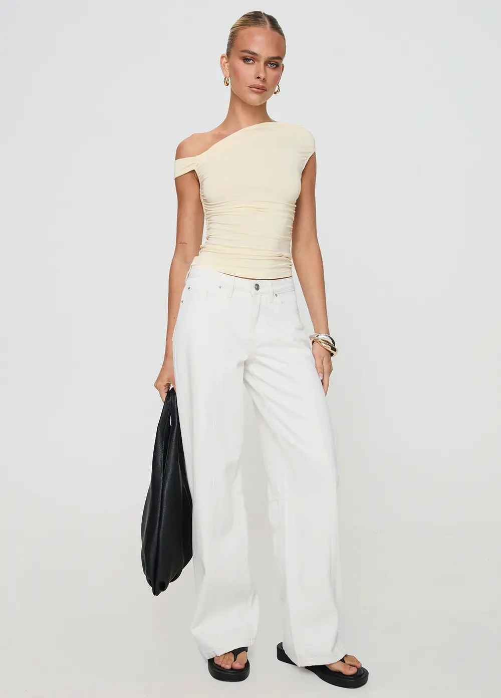 Lando Low Rise Straight Leg Jeans White