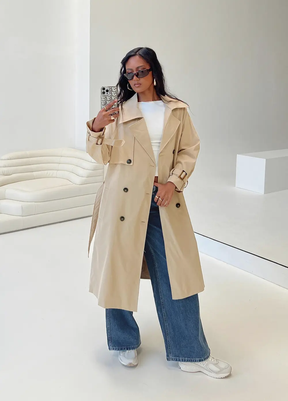 Westwind Trench Coat Natural