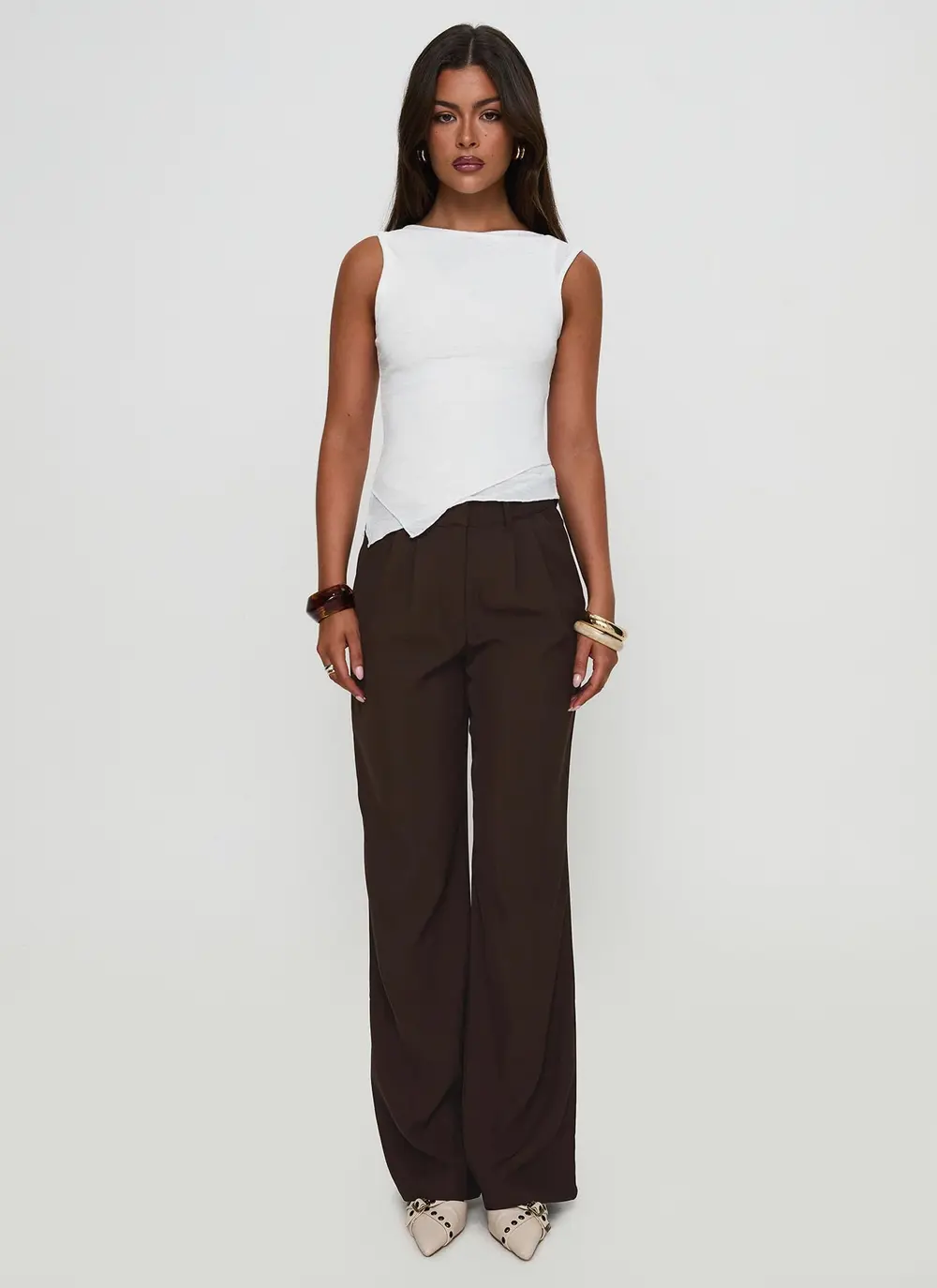Ambient Wide Leg Pant Chocolate