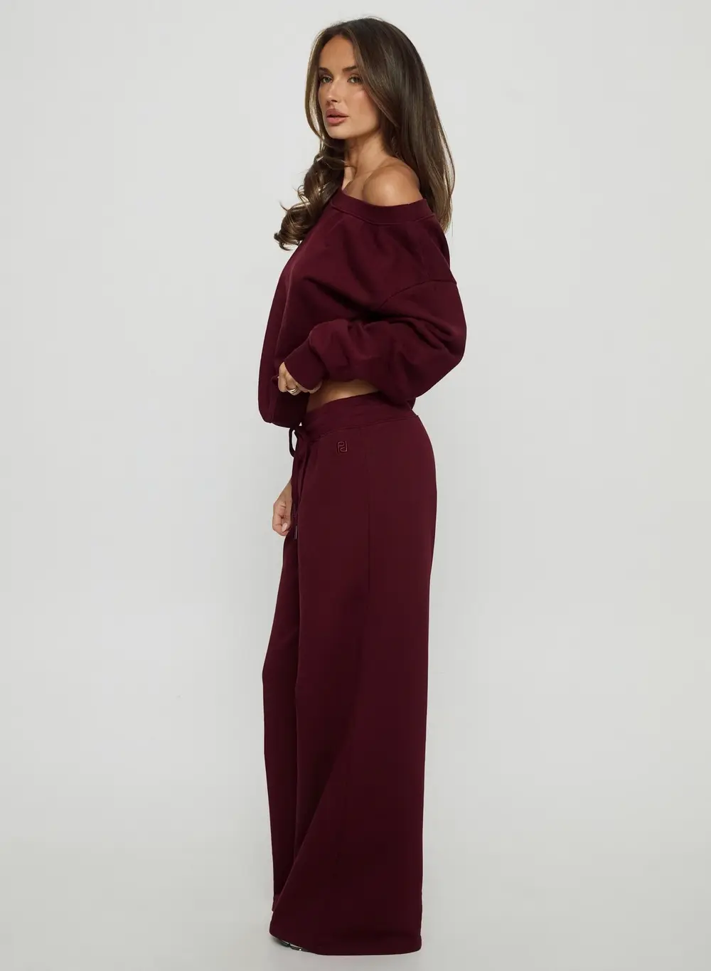 Dodie Wide Leg Pants Washed Currant
