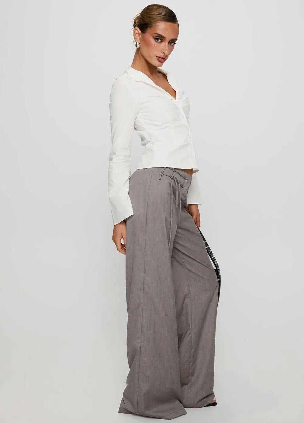 Just Have Fun Wide Leg Pant Grey