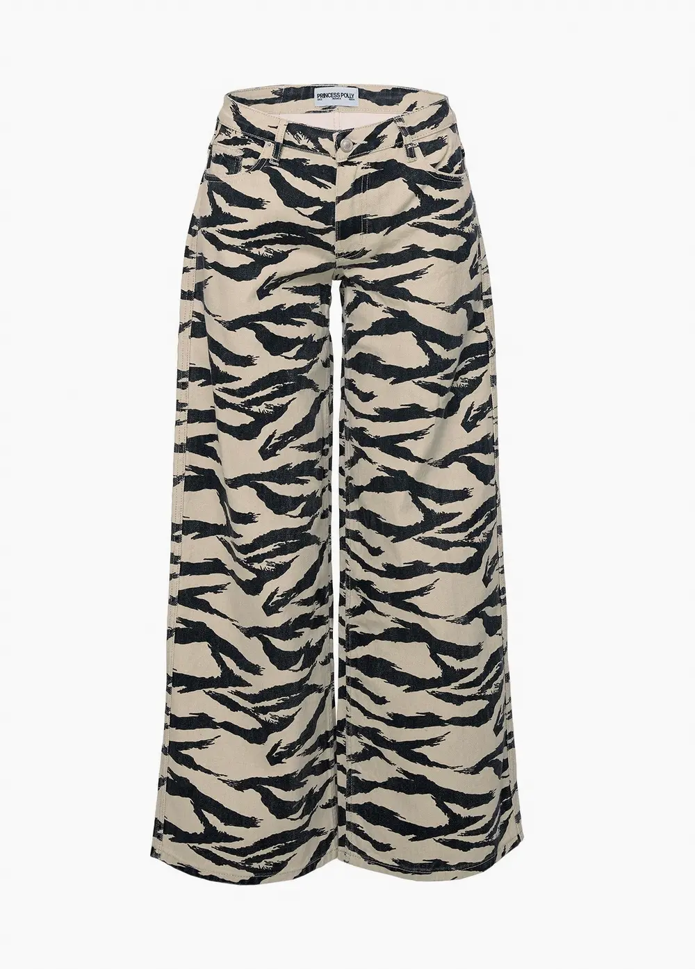 Ramos Low Rise Wide Leg Jeans Tiger