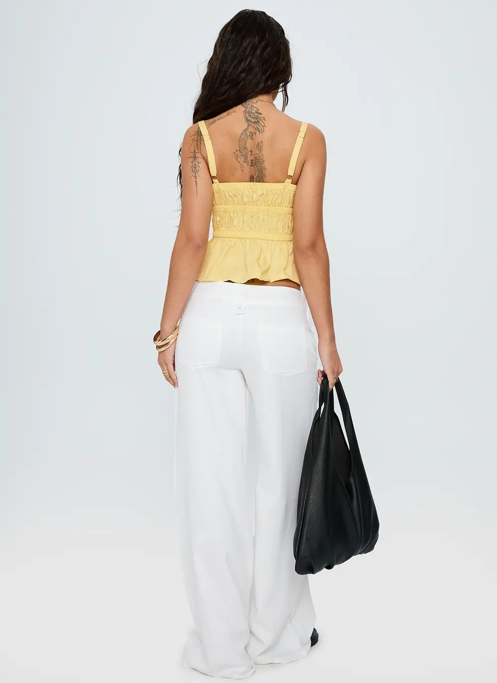 Pedra Wide Leg Pant White